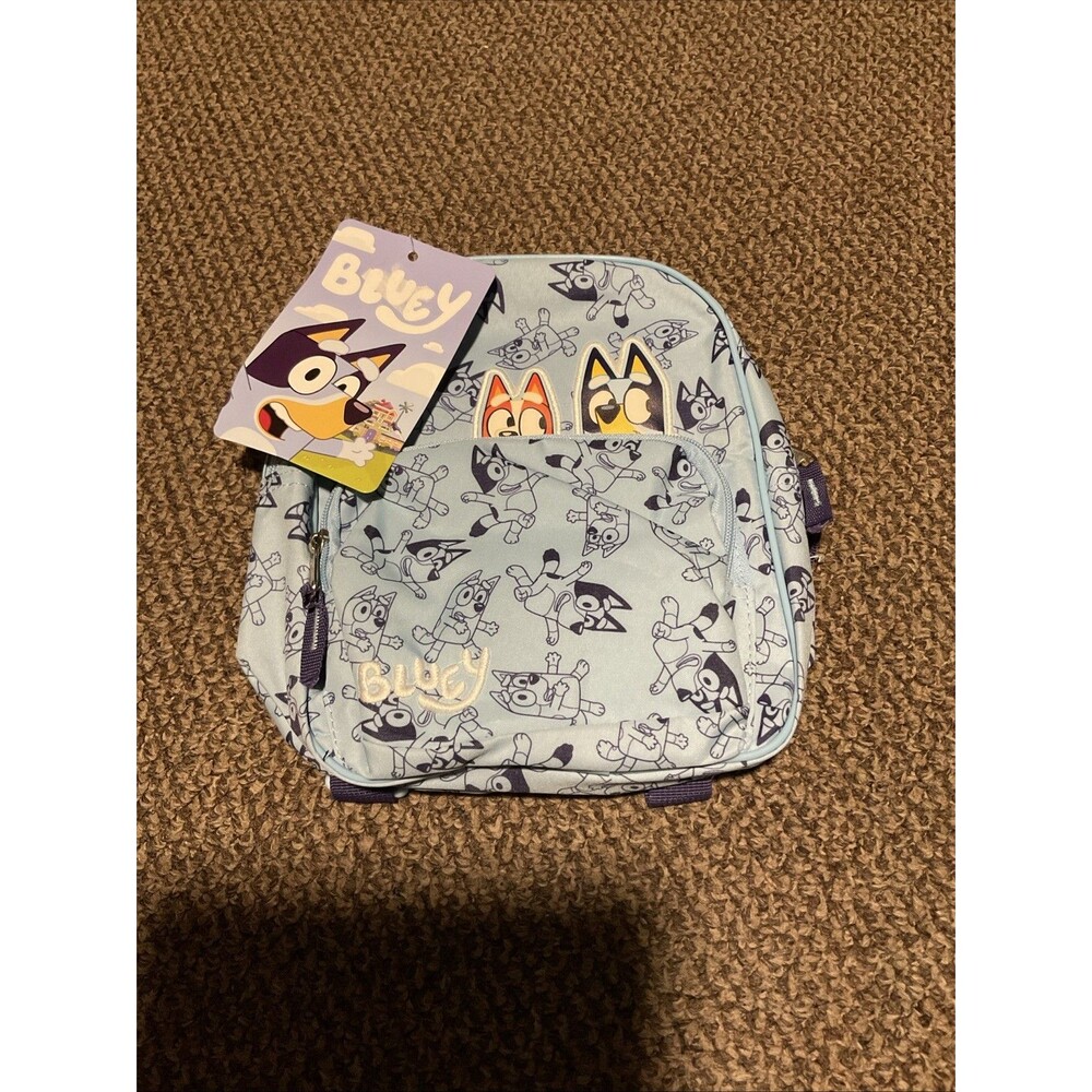 Bluey Mini Toddler Backpack – Blue, Age 3+, Cartoon Character Bag NIB